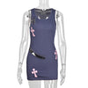 Cross Embroidered Pin Dress