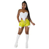 Deep Pocket Strap Leather Shorts