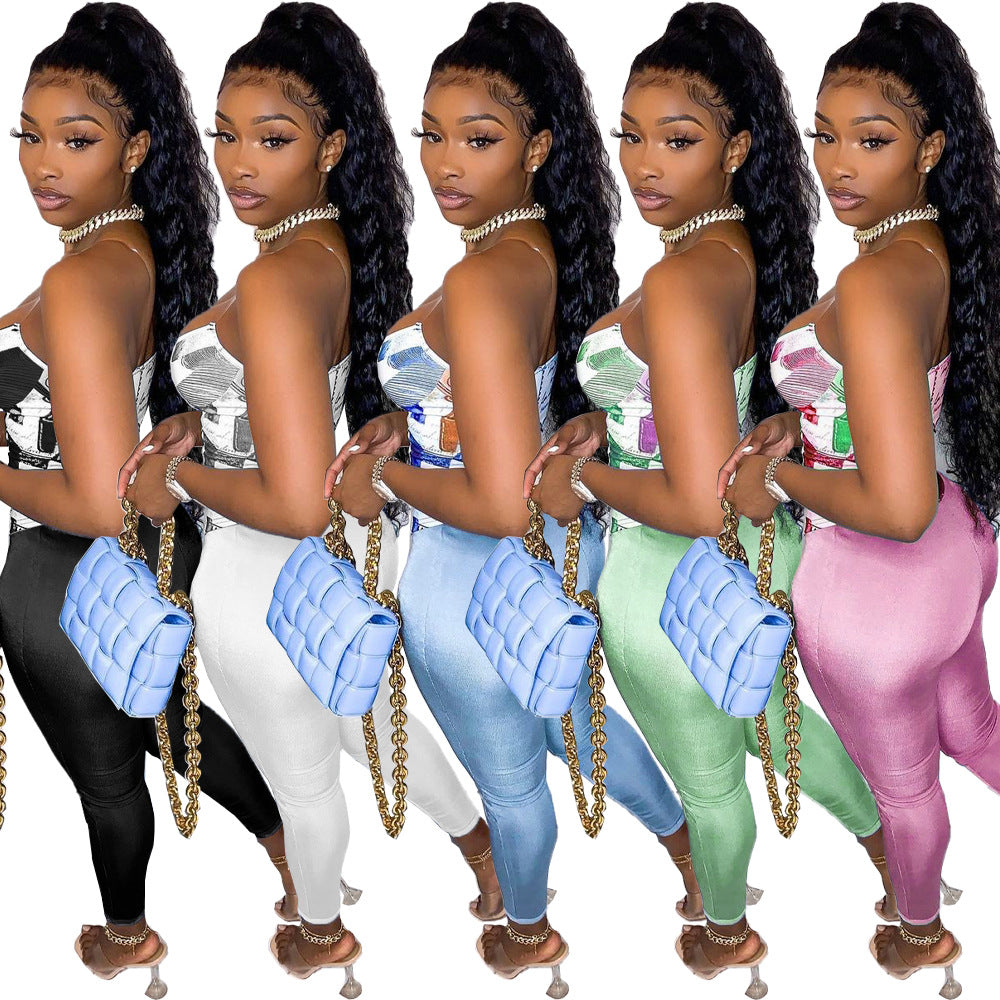 US Dollar Printed Slim Fit 2PC set