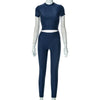 Slim-Fit Pants Casual 2PC Set
