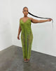 Strap Style Knitted Sleeveless Hollow Out V-neck Dress
