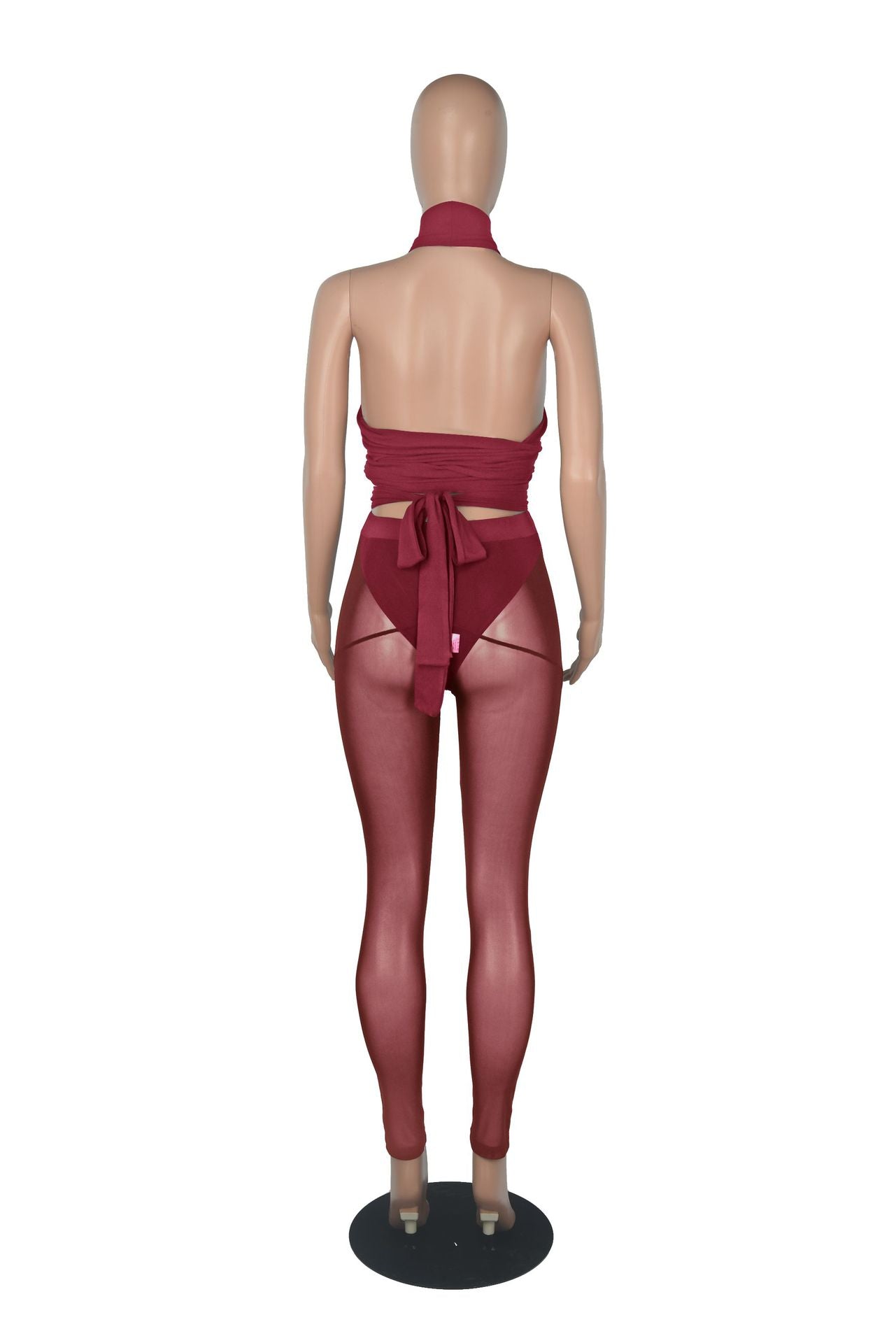Sexy Stitching See-through 3PC Set