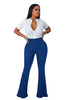 Brushed women's micro-flared pants