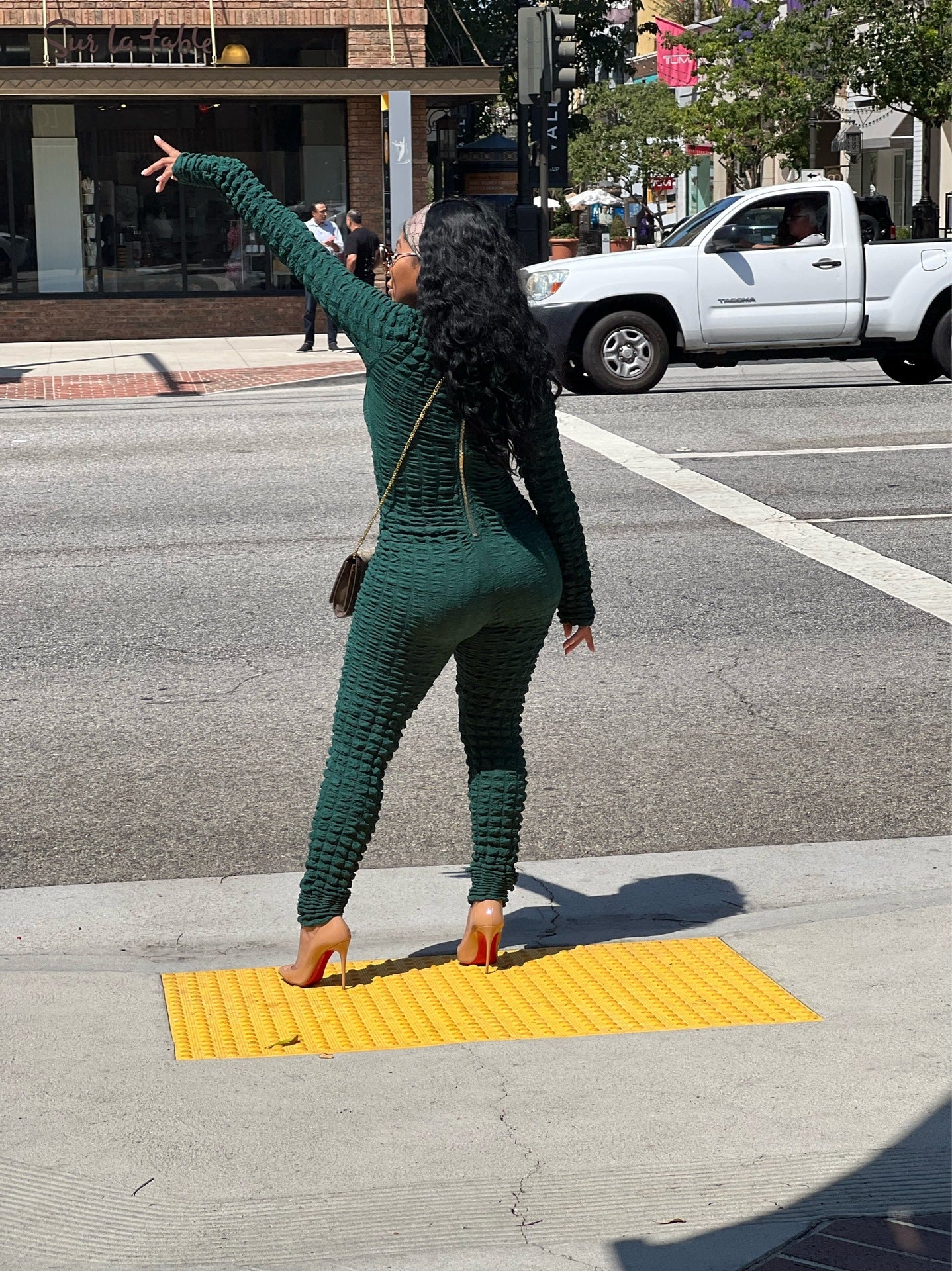 Plaid Two-Way Wear Jumpsuit