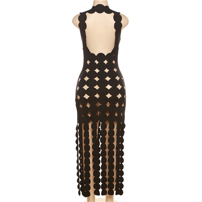 Hollow High Waist Slim-Fit Slimming Dress