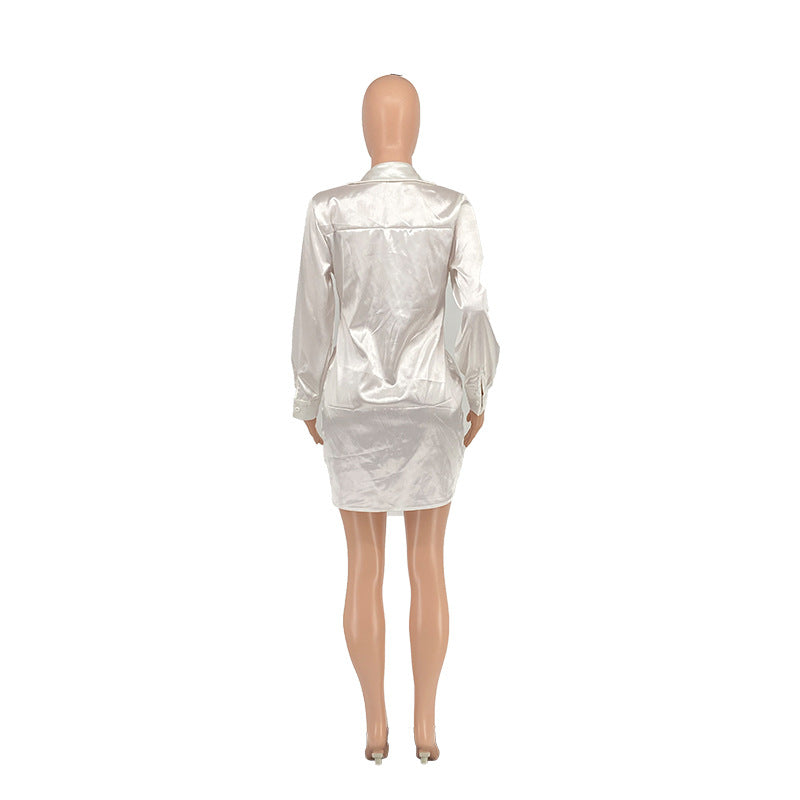 Sexy Cardigan Silk Shirt