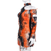 Tie-Dye Irregular Hollow-out Tassel Dress