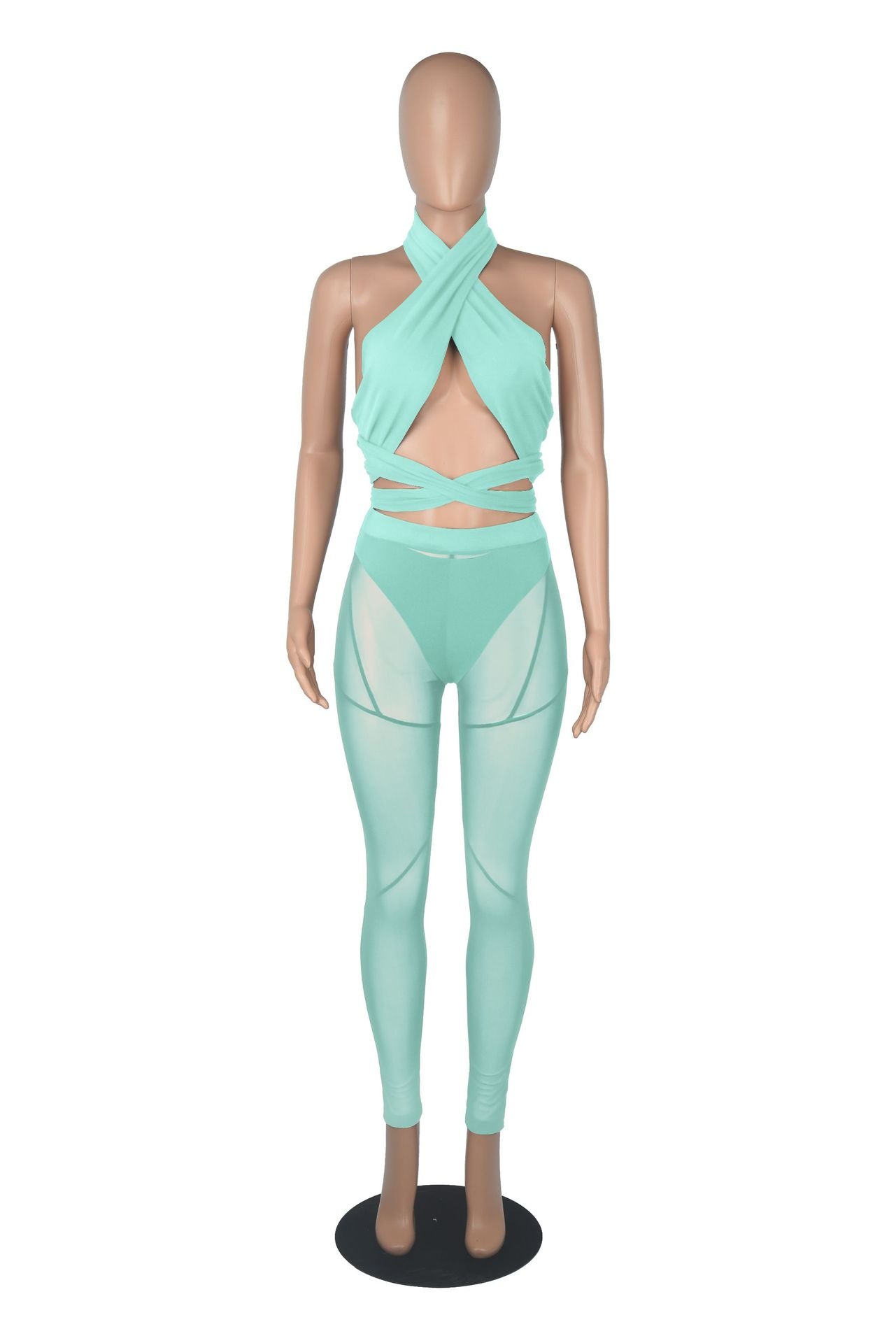 Sexy Stitching See-through 3PC Set