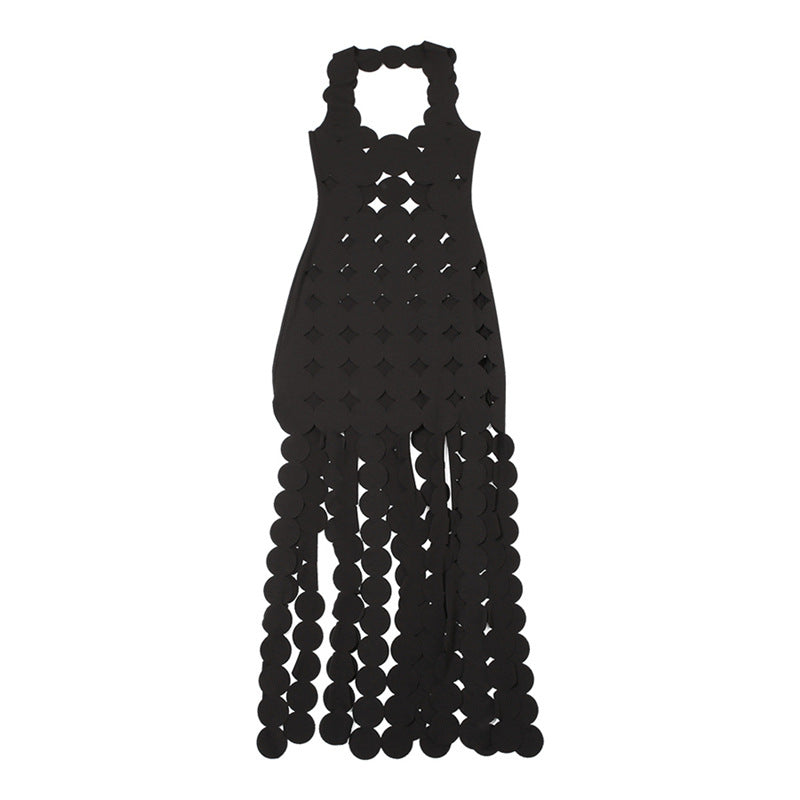 Hollow High Waist Slim-Fit Slimming Dress