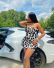 Butterfly Print Sleeveless Dress
