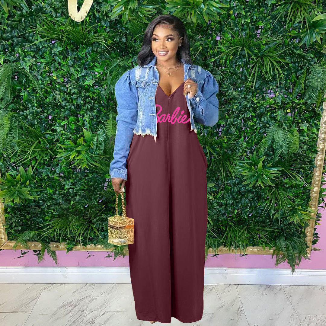 Sling Loose Floor Skirt Dress