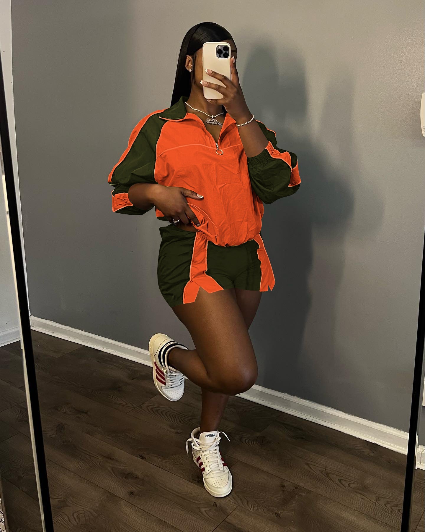 Matching Coat and Shorts 2PC Set