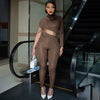 Tight solid color irregular umbilical jumpsuit pants