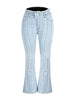 High Elastic Mid Waist Burrs Women's Denim Trousers