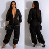 Waist-Tight Cargo Overalls Casual Trousers