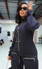 Waist-Tight Cargo Overalls Casual Trousers