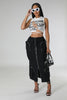Pocket Workwear Large Lace Up Skirt