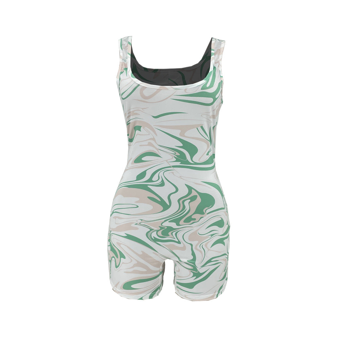 Slim-Fitting Biker Jumpsuit