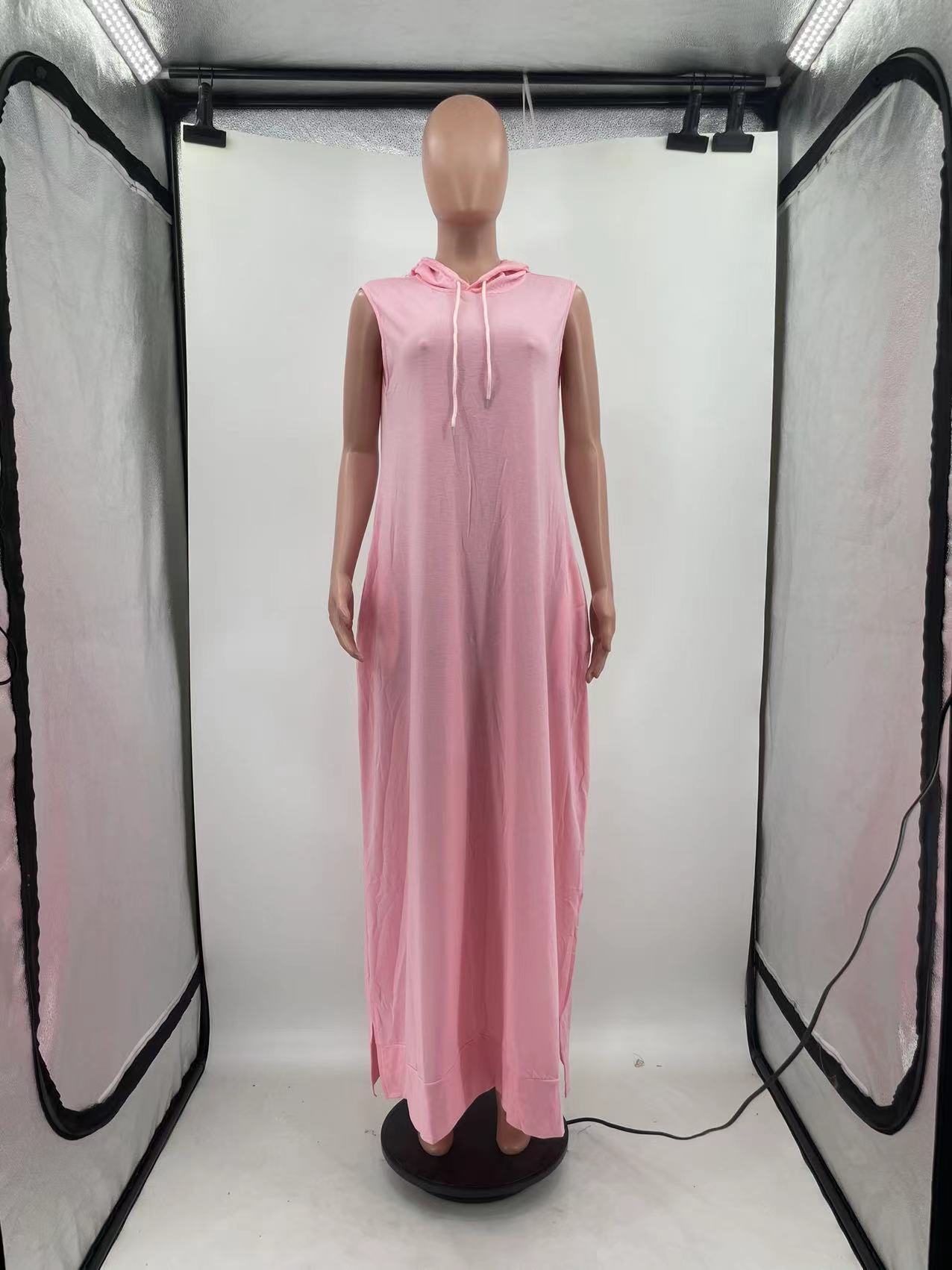 Long Loose Hoodie Dress