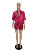 Shirt Short Sleeve Shorts Loose Casual 2PC set