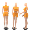 Sleeveless Suit Shorts Two-piece Set