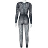 Butterfly Tight Long Sleeved Jumpsuits