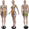 Pattern Printed Swimsuit Set