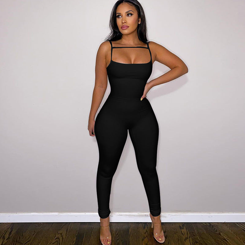 Slimming Spaghetti Straps Jumpsuit