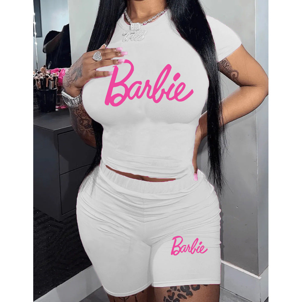 T-shirt Shorts Set Sports Suit Two Piece
