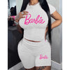 T-shirt Shorts Set Sports Suit Two Piece