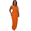 Halter Wave Pattern Sexy Bandeau High Waist Jumpsuit