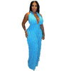 Halter Wave Pattern Sexy Bandeau High Waist Jumpsuit