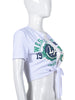 Sexy Cutout Lace-up Navel T-shirt Top