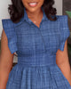 Ruffle Edge Panel Dress