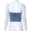 Denim Slim-Fit Buttoned Tank-Top