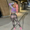 Slim Fit Buttocks Metallic Silver Hot Casual Pants