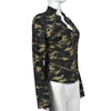 Camouflage Pocket Long-Sleeve Zipper Stand Collar Coat