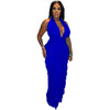 Halter Wave Pattern Sexy Bandeau High Waist Jumpsuit