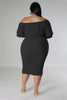Large One Line Solid Bubbled 2PC Set