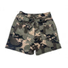 Letter printed camouflage short sleeved shorts set