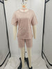 Tie-dyed Round Neck Leisure Sports Two-piece Set
