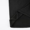 One Shoulder Asymmetric Solid Color Long Sleeve Top T-shirt