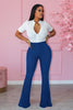 Brushed women's micro-flared pants