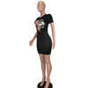 Crossover Cutout Dress