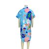 Face Abstract Shirt Dress