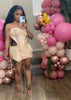 Sexy Knitted Ripped Drawstring Beach Suit