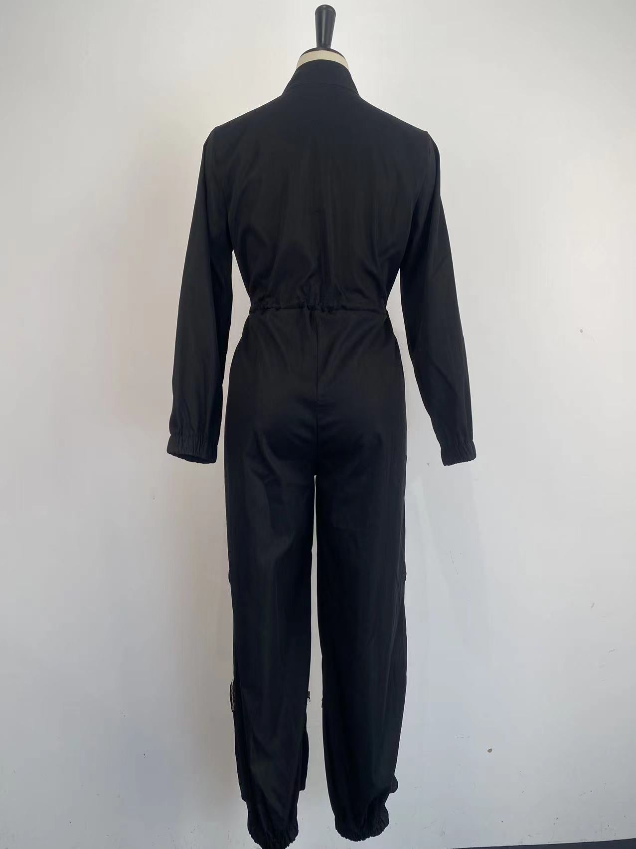 Waist-Tight Cargo Overalls Casual Trousers