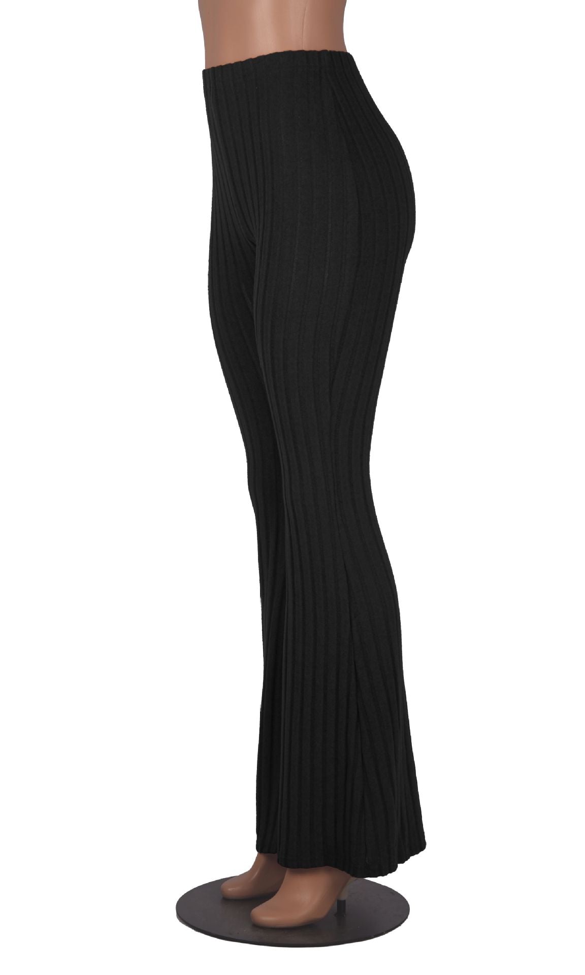 Brushed women's micro-flared pants