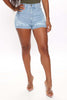 High Waist Elastic Ripped Jeans