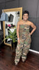 Camo Pocket Casual Jumpsuit